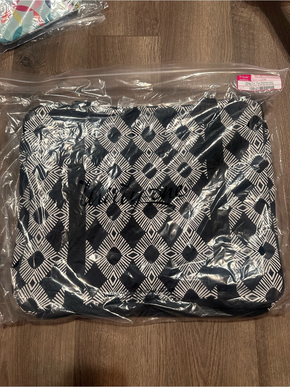 thirty-one Black and White Geometric Travel Bag